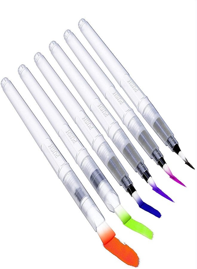KRYTONE�Water Coloring Brush Pens Portable Brush Pencil Soft Watercolor Brush Pen for Beginner Painting Drawing Art Supplies Pointed Head (Set of 6) - Image 2